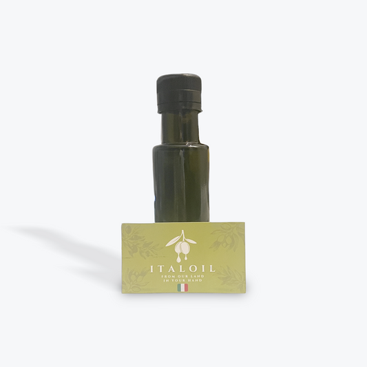 Extra virgin olive oil sample bottle, 3.4oz, Harvest 2023.