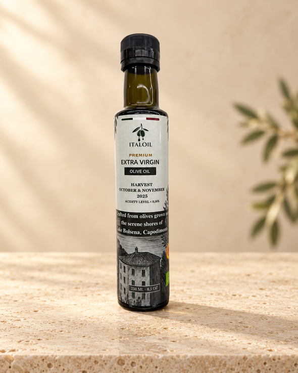 ITALOIL 250ml extra virgin olive oil, October–November 2025 harvest