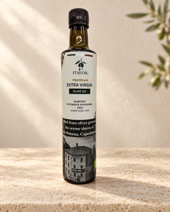 ITALOIL 500ml extra virgin olive oil, October–November 2025 harvest