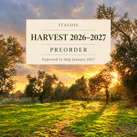 ITALOIL Harvest 2026–2027 preorder, 100ml, expected to ship January 2027